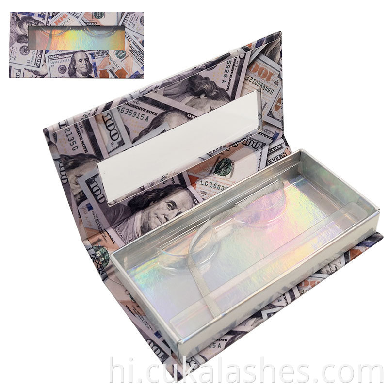 money eyelash box